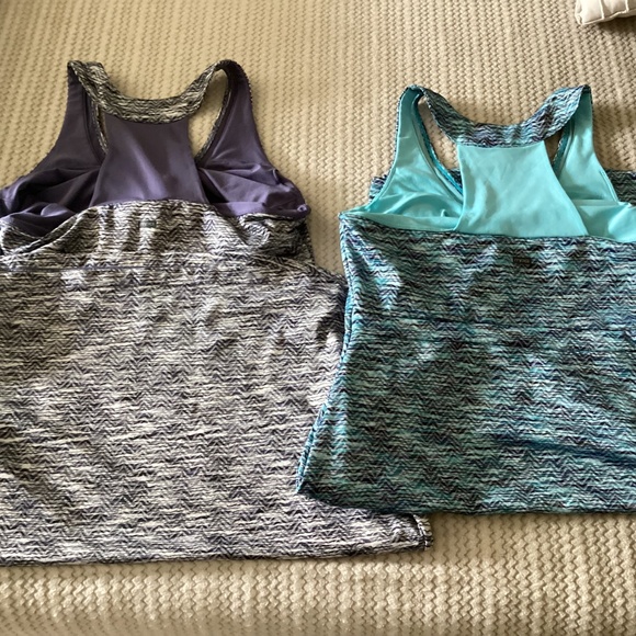 MONDETTA SET OF 2 Athletic Dresses Women’s Medium Teal and Purple - Picture 2 of 7